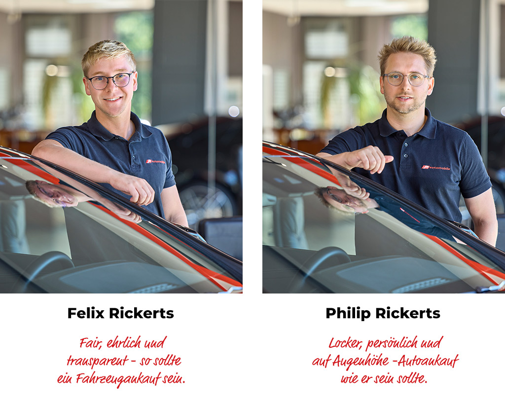 Felix Rickerts und Philip Rickerts die Inhaber vom Autohaus JH Automobile in Langenhagen