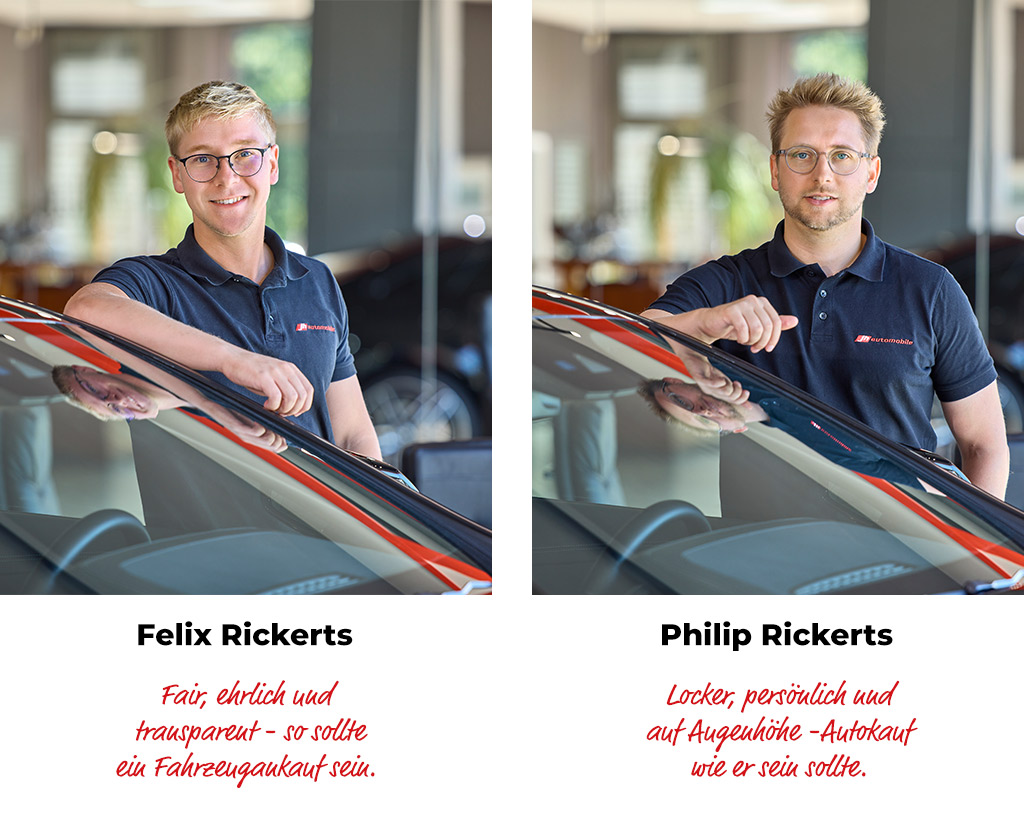 Felix Rickerts und Philip Rickerts die Inhaber vom Autohaus JH Automobile in Langenhagen